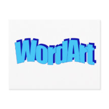WordArt-vykort