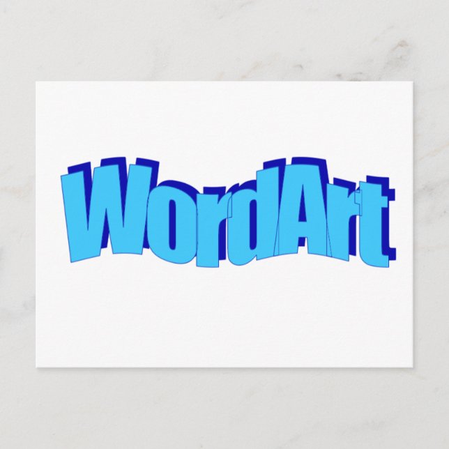 WordArt-vykort Vykort (Framsida)