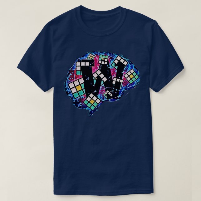 Wordle Brain T Shirt (Design framsida)