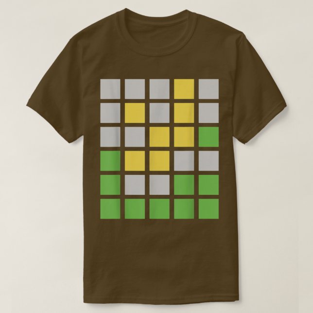 Wordle Ord Game Gift T-Shirt (Design framsida)