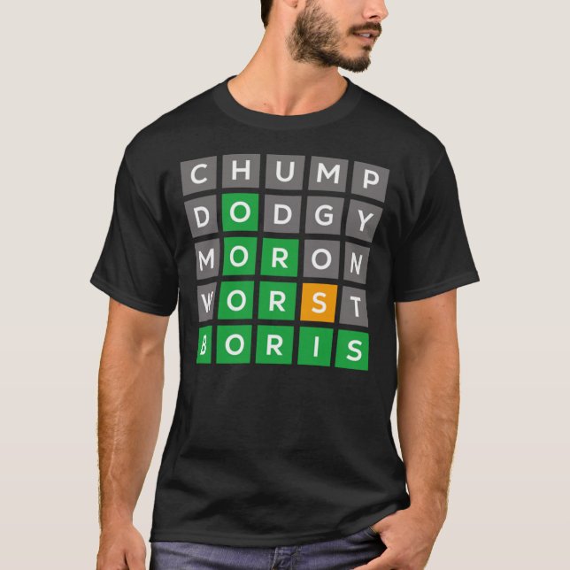 Wordle Tory Boris utgåva nr 1 Classic T-Shirt (Framsida)