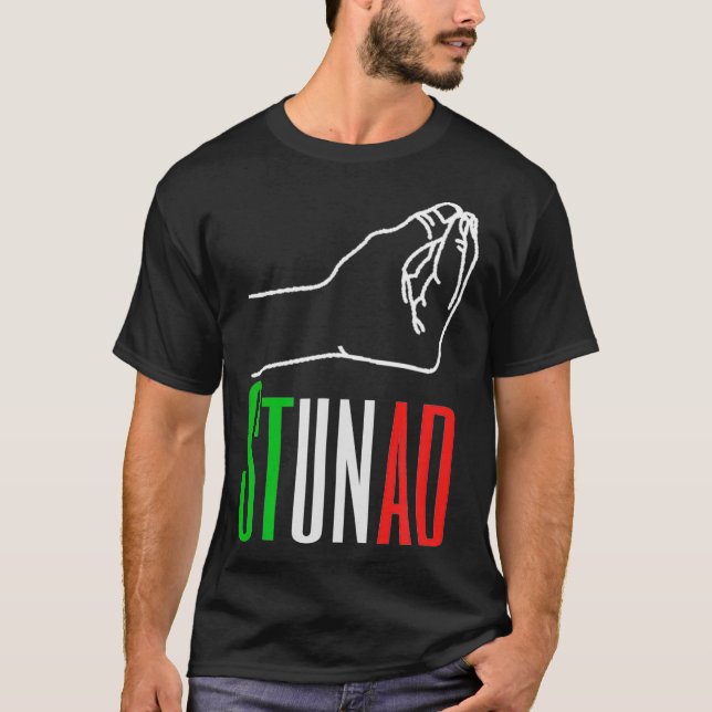 Words in Italian Stunad Italian Funny Italy Gift T Shirt (Framsida)