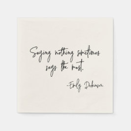 Words of Encouragement Literary Author Book Quote Pappersservett