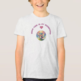 Words Saying “Being Kind is my Superpower” T Shirt