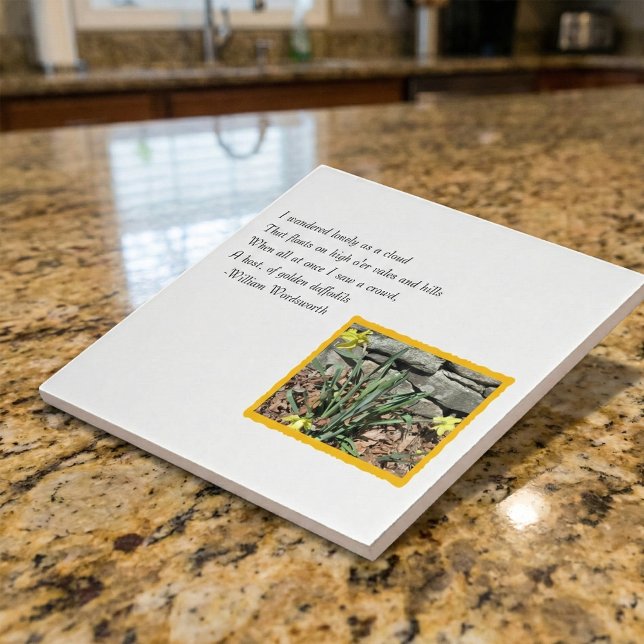 Wordsworth påskliljapoesi kakelplatta (Skapare uppladdad)