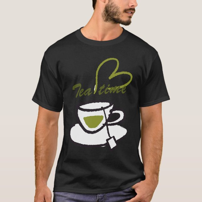 Work and life balance Love Tea time Fun   2 T Shirt (Framsida)