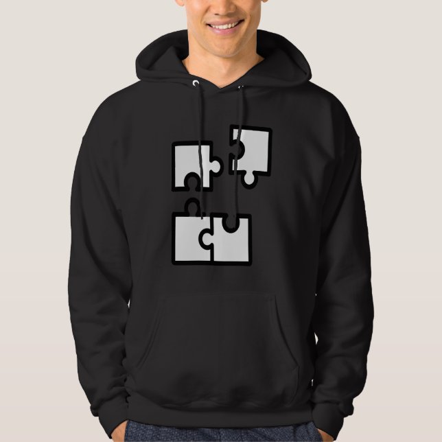 Work and life balance My Favourite hobby Puzzle Hoodie (Framsida)