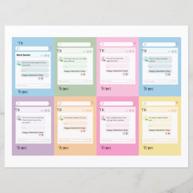 Work Bestie Valentine Day Card, Corporate Pun (Framsida)