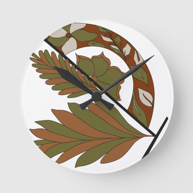 Work Desk Styling, Office Setup, Study Space, Mini Rund Klocka (Framsida)