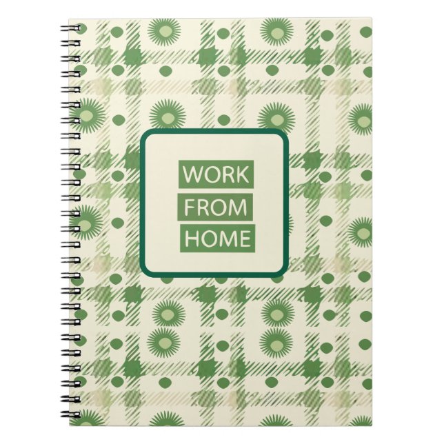 Work From home Notebook Anteckningsbok (Framsidan)