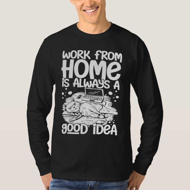 Work From Home Office Job Ideas Business Online De T Shirt (Framsida)