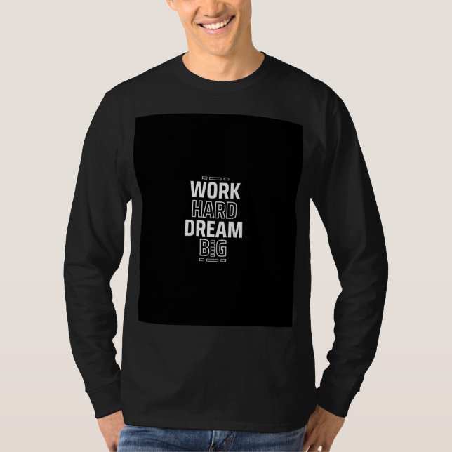 Work hard motivation quote t shirt  (Framsida)