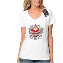 WORK LOVE BALANCE compass design T Shirt