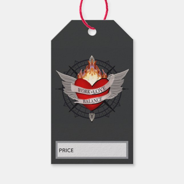 Work Love Balance Kompasspris Presentetikett (Framsidan)