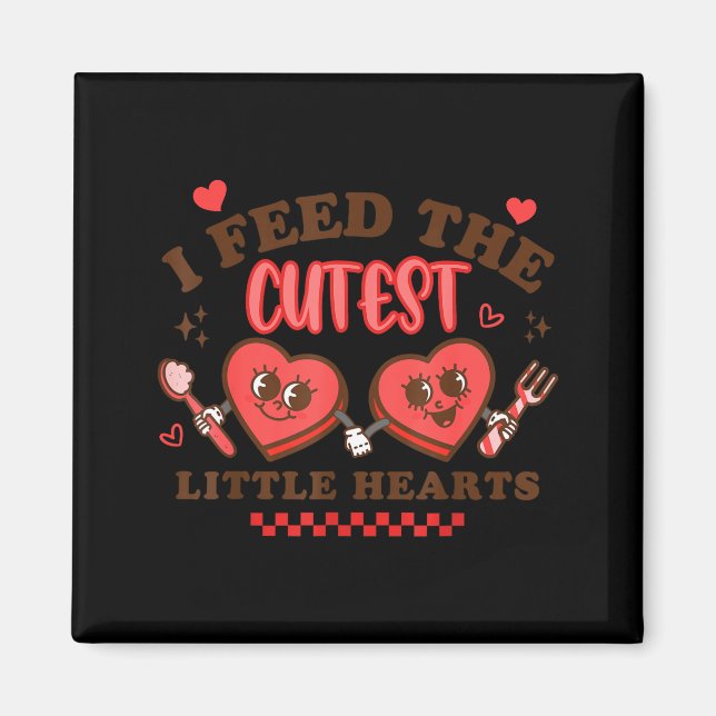 Work Of Heart School Lunch Lady Cafeteria Worker V Magnet (Framsidan)