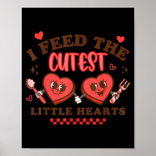 Work Of Heart School Lunch Lady Cafeteria Worker V Poster (Framsidan)
