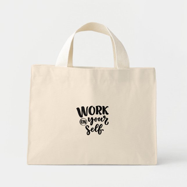 work on yourself  mini tygkasse (Framsidan)