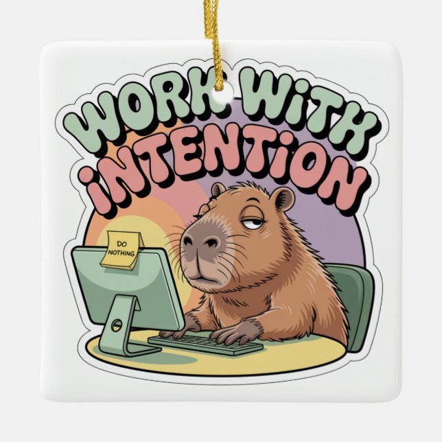 Work With Intention Julgransprydnad Keramik (Framsida)