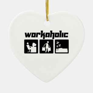 Workaholic Julgransprydnad Keramik