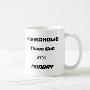 Workaholicvit 11 uns klassikermugg kaffemugg