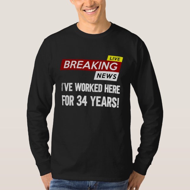 Worker work anniversary appreciation worked here f t shirt (Framsida)