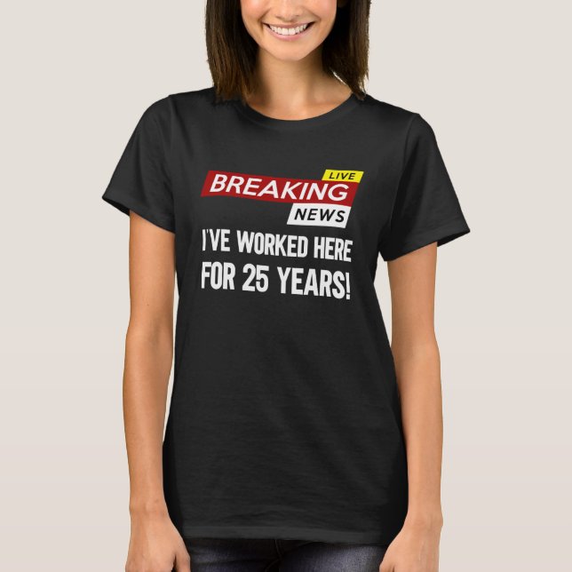 Worker work anniversary appreciation worked here f t shirt (Framsida)