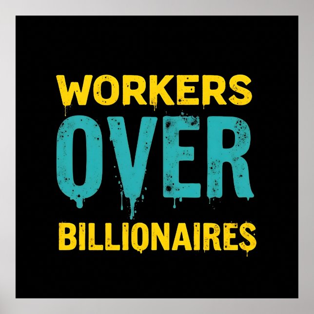 Workers Over Billionaires: Power to the People HD Poster (Framsidan)