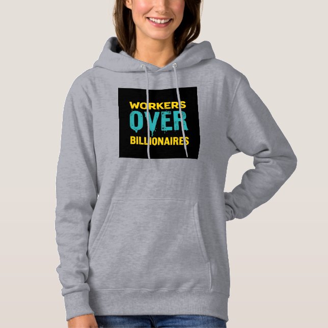 Workers Over Billionaires: Power to the People HD T Shirt (Framsida)