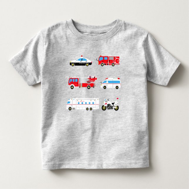 working cars T-shirt (Framsida)