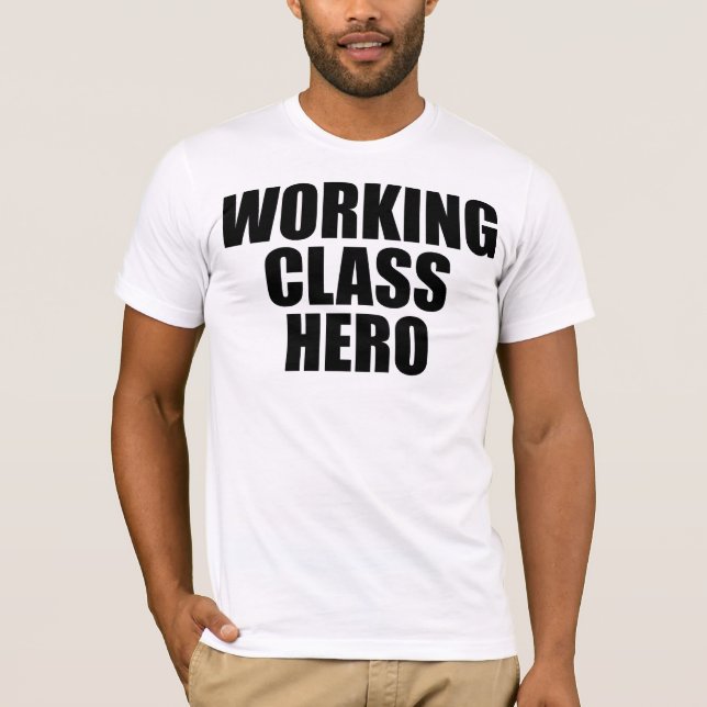 WORKING CLASS HERO -black logo- Tee Shirt (Framsida)