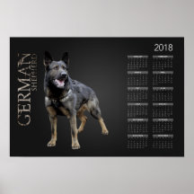 Working German Shepherd Hund - GSD Calendar 2018