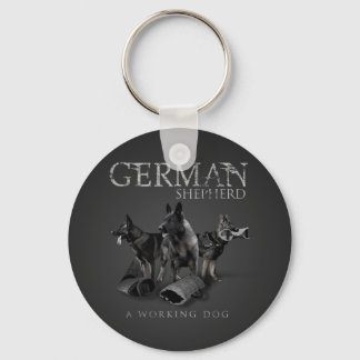 Working German Shepherd Hund - GSD Nyckelring