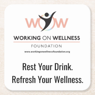 Working On Wellness Foundation Skyddande underlägg Papper Kvadrat