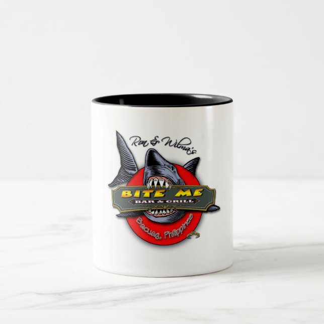 WORKING-SHARK-LOGO Två-Tonad MUGG (Center)