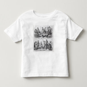 Workmen nära det nytt postar - kontoret i staden t-shirt