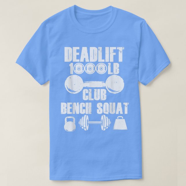 Workout Älskare Squad Deadlift Funny Fitness Gym  T Shirt (Design framsida)