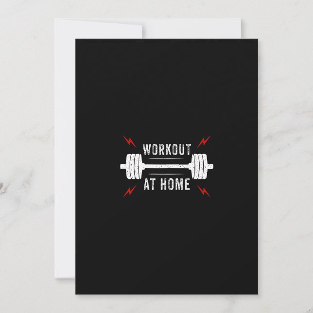 workout  at home inbjudningar (Framsida)