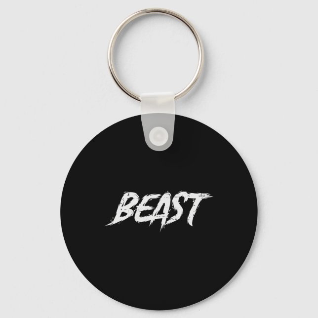 Workout Beast Gym Bodybuilding Training Fitness me Nyckelring (Framsida)
