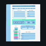 Workout Daily Schedule - måltid och viktspårare Anteckningsblock<br><div class="desc">Anteckningsblocket Schemalägg dagligen för utspädning av arbetstid</div>