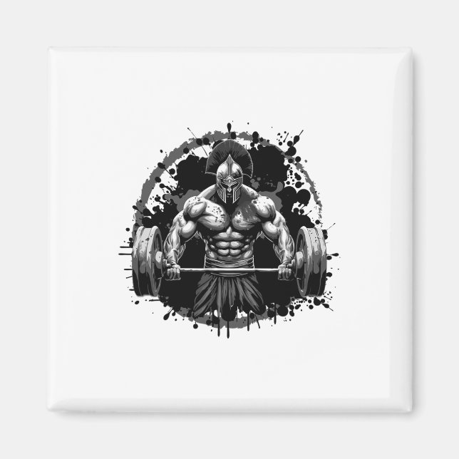 Workout Dream Stil Inc Spartan Bodybuilding Gladi Magnet (Framsidan)
