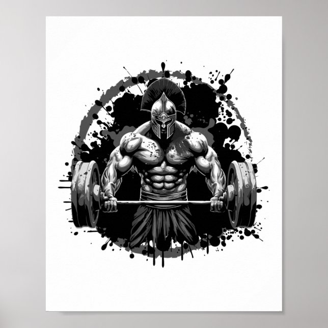 Workout Dream Stil Inc Spartan Bodybuilding Gladi Poster (Framsidan)
