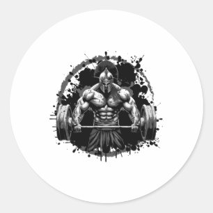 Workout Dream Stil Inc Spartan Bodybuilding Gladi Runt Klistermärke
