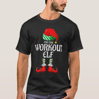 workout Elf Group Matching Family Christmas T Shirt