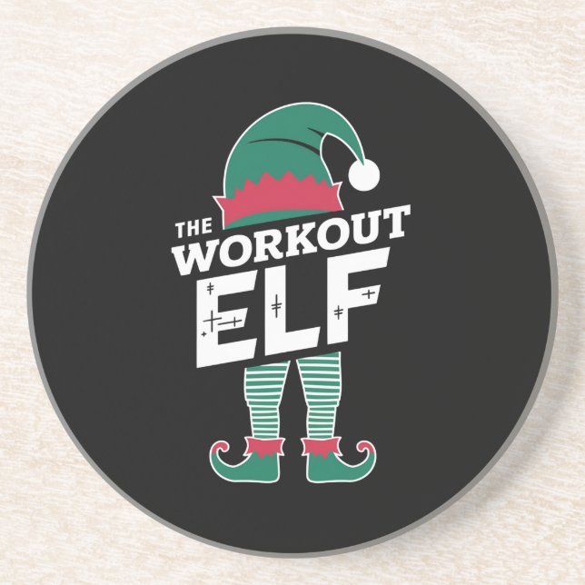 Workout Elf-gruppen matchar familjejulen Underlägg (Framsidan)