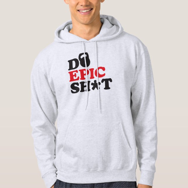 Workout Fitness Motivation (Kettlebell) Tröja Med Luva (Framsida)