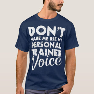 Workout för handledare för Voice Fitness T Shirt
