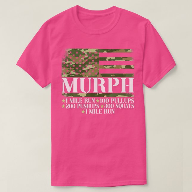 Workout för Murph Memorial Day T Shirt (Design framsida)