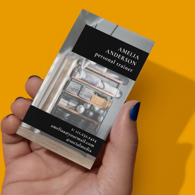 Workout för träningsträningsträning för träningstr visitkort (Skapare uppladdad)