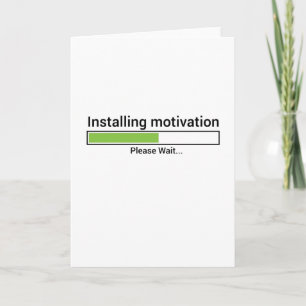 Workout Gym Fitness träning Yoga Motivation Tryin Kort