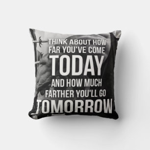 Workout Gym Motivational Kudde